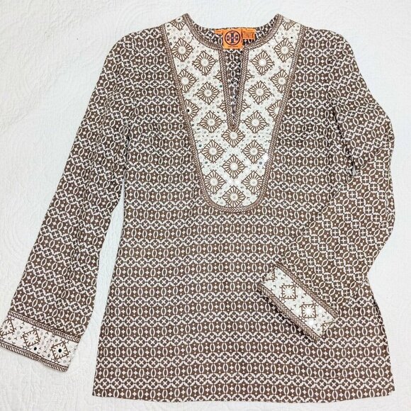 Printed Tori Burch Tunic - Picture 1 of 5